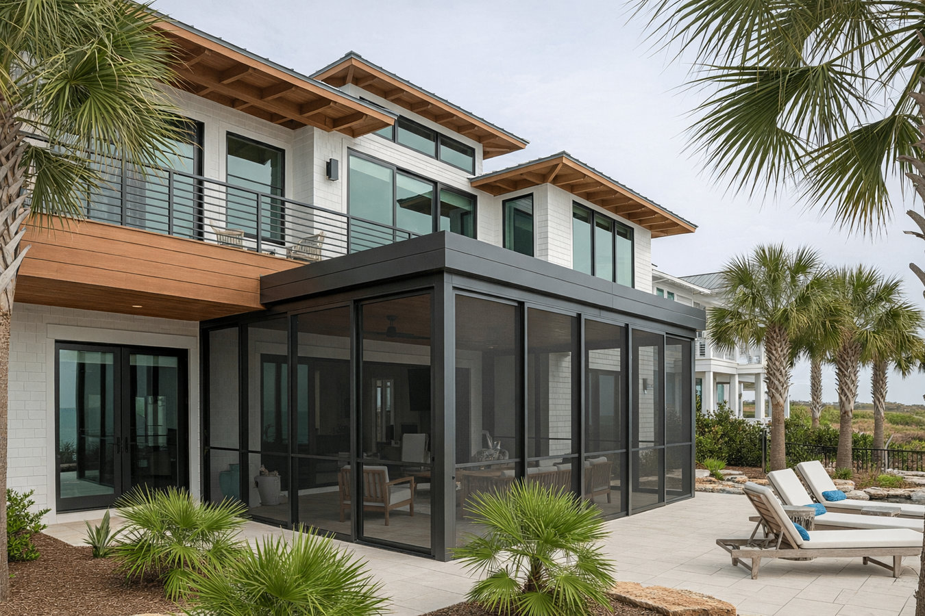 Screen room installation